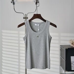 Chanel grey knit vest